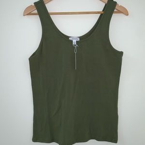 NEW with TAGS - Eyeshadow Tank Top Olive Large